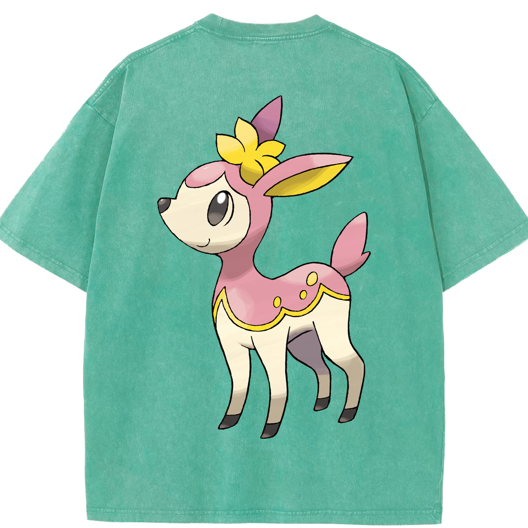 （画像用） ポケットモンスター Pokémon 綿100% ヴィンテージ風 半袖Tシャツ（背面プリント）
